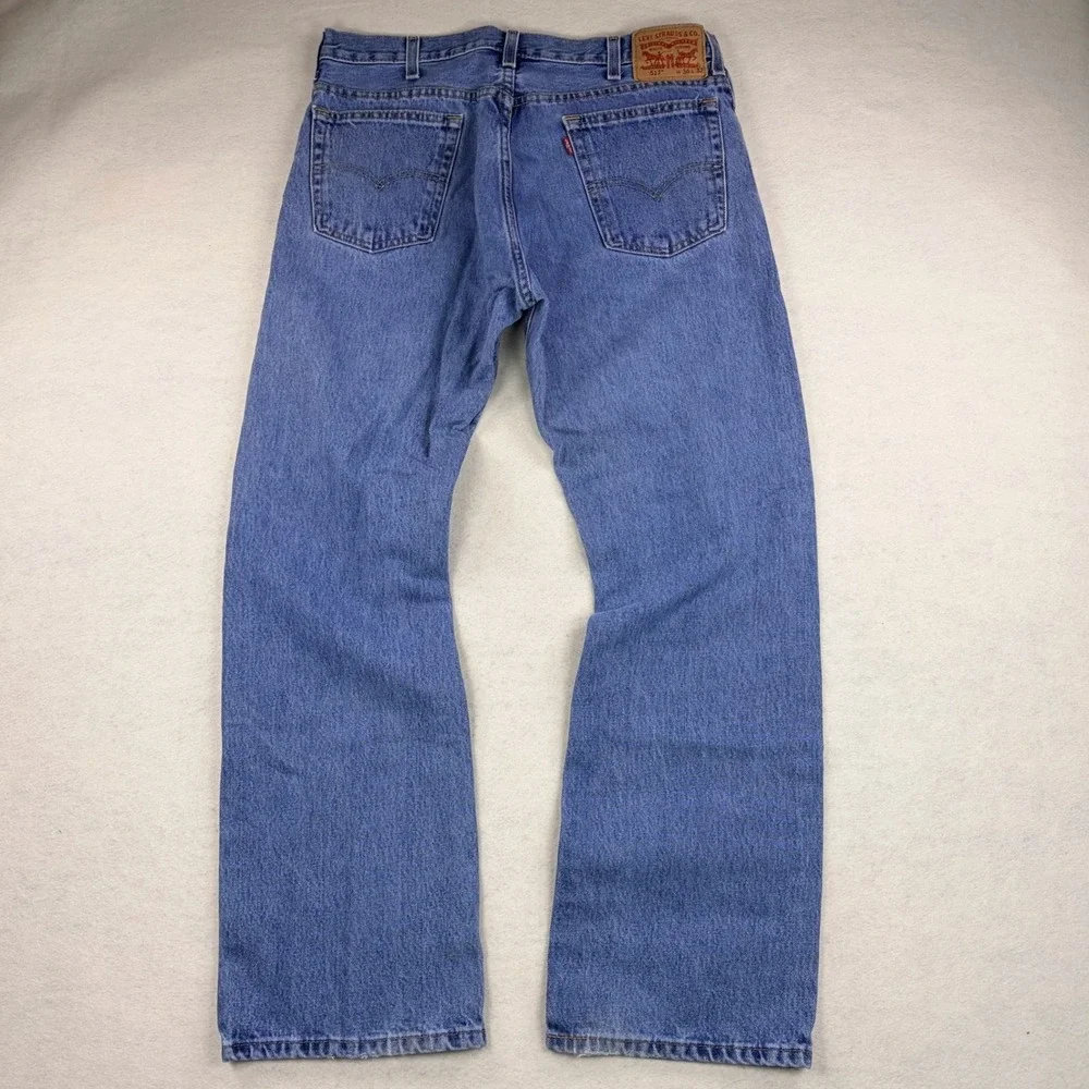 Levis 517 Bootcut Jeans Mens 36x32 Medium Wash Blue Denim 00517-4891 Cotton